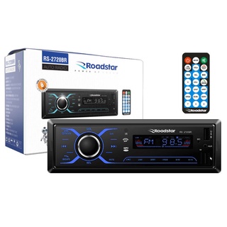 Toca Radio MP3 Som FM 4x50Watts Bluetooth 2 USB 7 Cores Leds Toca Muito Carro Garantia