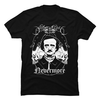 Camisa Camiseta Básica Unissex Edgar Allan Poe: Nevermore Horror Books