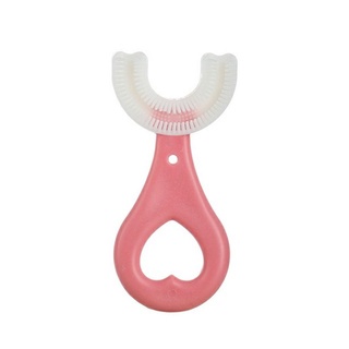 Escova de Dentes Infantil em formato de U - Silicone 360° graus - escova de dente em u (4)