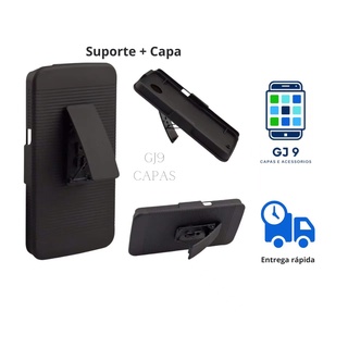 Capa + Suporte de Cintura Belt Clip Samsung A20S A21S A22 A80 A12 J5 Prime J7 Prime