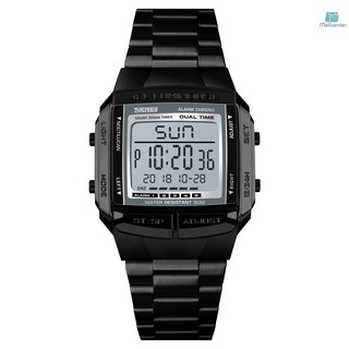 Mallcenter SKMEI 1381 Men Analog Digital Watch Fashion Casual Sports Wristwatch 2 Time 5 Alarm 3ATM Waterproof Stainless