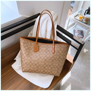 Coach Handbags 2021 New Carriage Tote Bag Double-sided Shopping Bag One-shoulder Messenger Bag Tote Bag