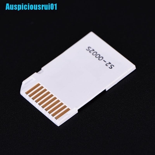 [Auspiciousrui01 Hot Sale Dual 2 Slot Micro For Sd Sdhc Tf To Memory Stick Ms Card Pro Duo Reader Adapter For Psp (6)