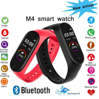 Smartwatch com Monitor de Pressão Arterial / Frequência Cardíaca / Saúde / Pedômetro à Prova d’Água M4