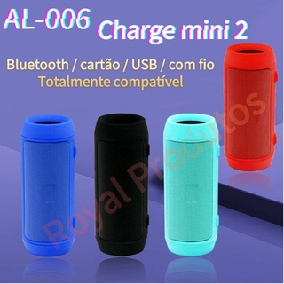 Caixa De Som Charge mini 2 com cabo de carregamento USB AL-006 (1)