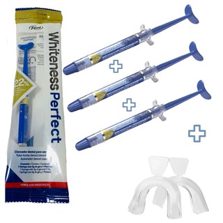 kit 3 seringas + moldeira clareamento dental per 22% - Gel Clareador - Cuidados Dentais - (2)