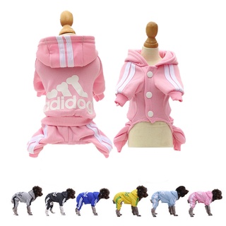 Moda 6 Cor Adidog Pet Roupas Pequeno Cão Hoodies Produtos Do Acessórios York Filhote De Cachorro De Inverno Quente Camisola