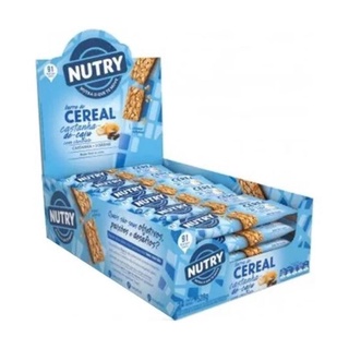 Nutry Barra de Cereal Castanha de Caju c/ Chocolate Dp 24 Un
