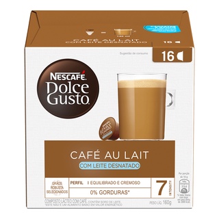 Caixa Nescafé Dolce Gusto - Café Au Lait Desnatado 16 Capsulas