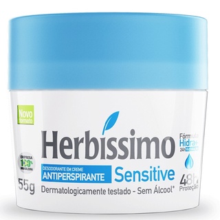 Creme Desodorante Antitranspirante Herbíssimo Sensitive - 55g