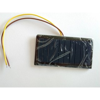 Mini Painel Placa Célula Solar Com Fio 5v 60ma 68x37mm