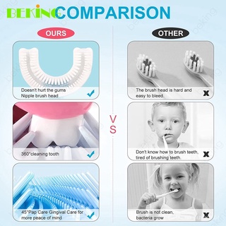 Escova De Dente Em Forma De U De 360 ​​graus Para Crianças De 2 A 12 Anos escova de dente infanti xícara colar (6)