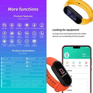 M6 Smartwatch Bluetooth Monitor Cardíaco Prova D'água Smart band PK Mi watch (5)