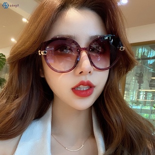 [STY] Óculos de sol feminino com proteção UV 400 oculos escuros (7)