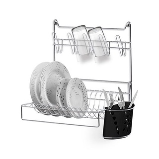 Escorredor de louças de PAREDE / secador de pratos DOBRÁVEL suspenso porta talher, copos e pratos