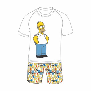 Kit casal pijamas curto Os Simpsons. (2 pijamas)