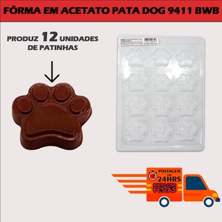 Fôrma em Acetato P/ Chocolate Pata Dog Cachorro PET 9411 BWB