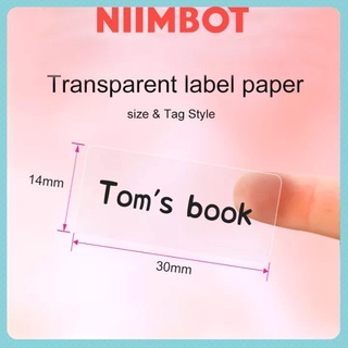 Niimbot D11 Etiqueta De Papel Transparente À Prova D 'Água E Óleo Transparente Antioil Preço (1)