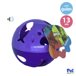 Brinquedo Bola de Plástico com Guizo para Gato 13cm Savana