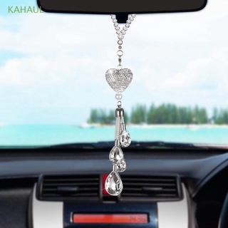 Kahaul Espelho Retrovisor Moderno Com Strass De Coração De Cristal Para Decoração De Carro / Ornamentos / Multicolorido