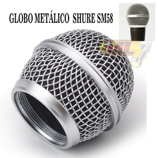 Globo Protetor Metálico da Cápsula Microfone Shure SM58 ou Similares