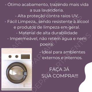 Capa Para Maquina de Lavar com Abertura Superior em PVC e Poliéster P, M, G (2)