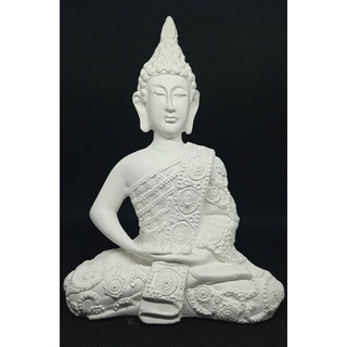 Buda decorativo em gesso cru - buda meditando - artesanato