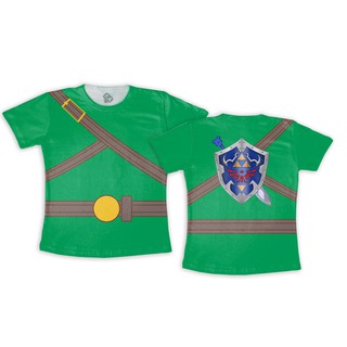 Camiseta Link Zelda Ocarina Of Time, Fantasia Cosplay