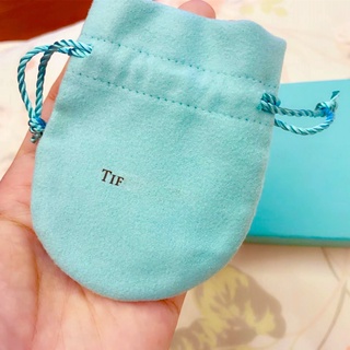 Saco de embalagem de flanela azul Bolsa Ti