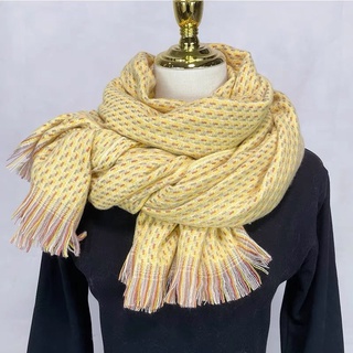 lenço cachecol grande unisex com borda grosso inverno Caxemira artificial