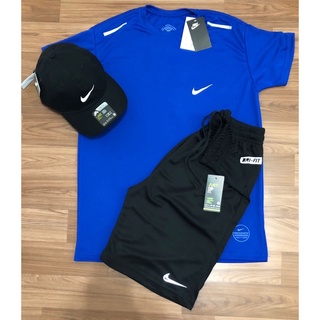 kit Dri Fit Nike Camisa short e boné Conjunto masculino