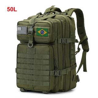 30L/50L Homens Militar Camo Tático Mochila 1000D Saco De Acampamento Impermeável Ao Ar Livre Caça