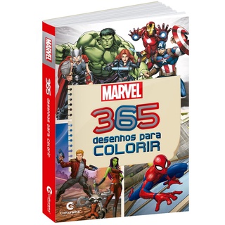 Livro 365 Desenhos para Colorir com os Heróis da Marvel