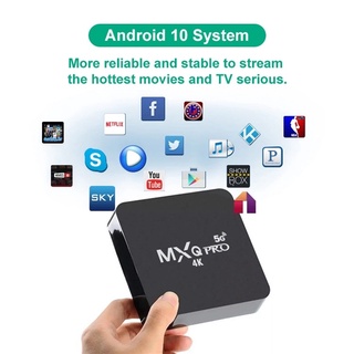 Caixa De Tv Inteligente 4K PRO 5G 16 Gb/256 Wifi Android 11.1 Box MXQ 5G 4 K