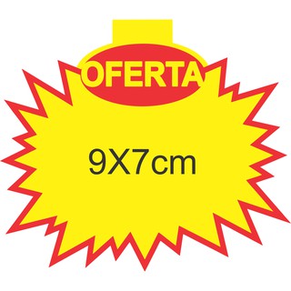 Cartaz Oferta Splash - 9X7cm / 100Unidades.