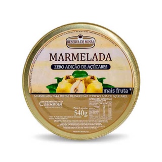 Marmelada Diet Zero Açúcar 540 gramas Reserva de Minas