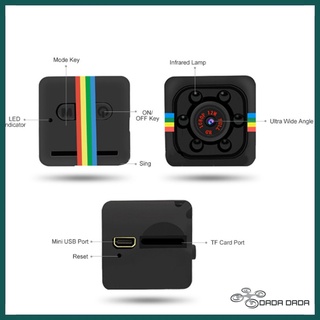 SQ11 Mini Micro Câmera Dice Video Night 1080P Filmadora Sensor de Movimento Monitores de Câmera Wifi Remoto (7)