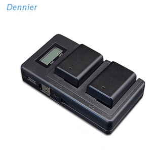 DEN NP-FW50 Camera Battery Charger LCD Display Dual USB Charger for Sony A6000 A6500 A6300 A6400 A7 A7II A7RII A7SII A7S A7S2 A7R A7R2 A55 A5100 RX10 Accessories