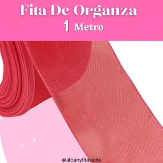Fita De Organza 38mm Nº9 | 1 Metro - Flamingo