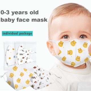 KN95 0-3 anos de idade Do Bebê máscara facial 3D estereoscópica impressão dos desenhos animados melt blown máscara de pano para meninos e meninas