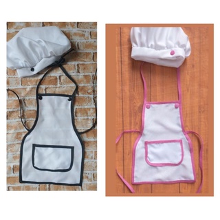 kit touca e avental para bebê mesversário infantil cozinheiro fantasia