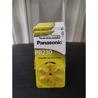 Caixa com 10 Cartelas C/ 6 Pilhas Panasonic Para Aparelho Auditivo - PR230 (1)