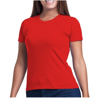 Kit Camisetas Basicamente Lisas Com 3 Peças Feminina Baby Look - Coloridas