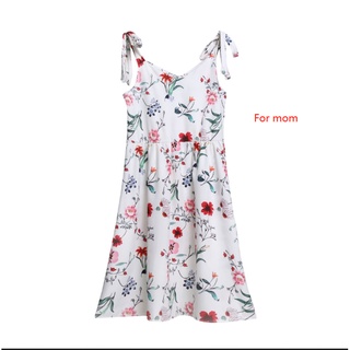 Vestido De Mãe E Filha Combinando Florido Para (1 Peça Não É Vendido No Jogo) (3)