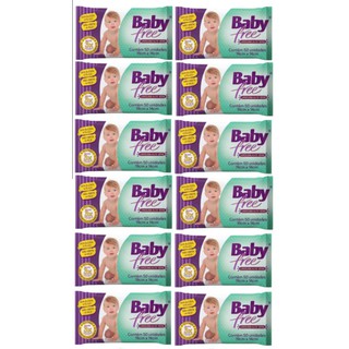 Kit com 10 Lenços Umedecidos Baby Free Toalha Umedecida Qualybless 10 Pacotes com 50 unidades (Total: 500 lenços) Orig