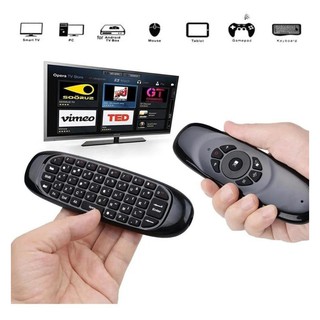 Mini Controle com Teclado - Air Mouse Wireless Para Smart Tv Box Tv