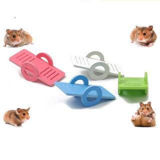 Brinquedo Hamster De Madeira Pvc Gangorra Essentials Animal De Estimação (1)