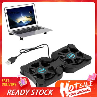 Rxsc Suporte / Resfriador De Calor Silencioso Dobrável Universal Usb Para Notebook | RXSCUniversal Foldable USB Laptop Cooler Quiet Heat Dissipation Cooling Fan Bracket (1)