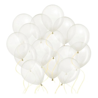 50 Balão 5 Pol Cristal Bexiga Transparente (1)