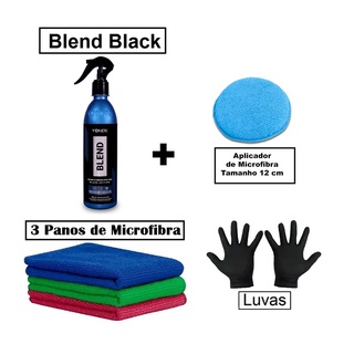 Blend Black Carnaúba Sílica Spray Wax 500ml Vonixx+ Panos+ Aplicador e Luvas